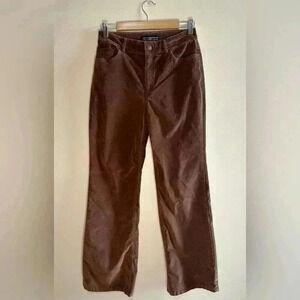 Peruvian Connection Stretchy Velveteen Boot Cut Pants Pecan Brown Women’s Size 4